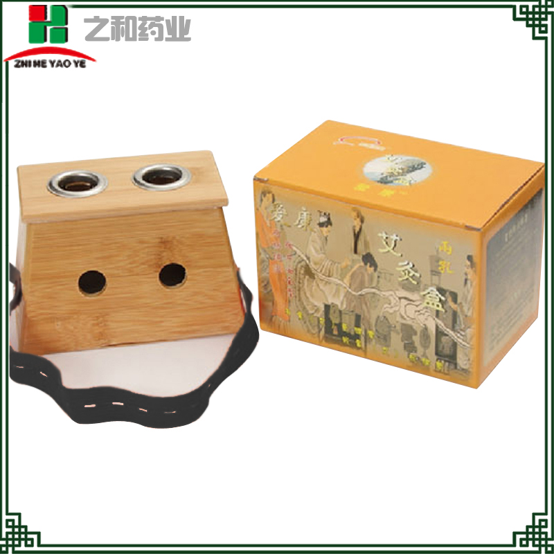 Подставка бамбуковая для моксотерапии (с двумя отверстиями)