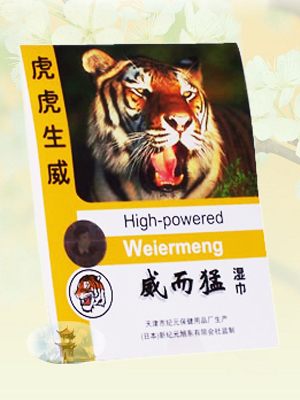 Мужская салфетка для продления полового акта «Тигр» (1 шт).