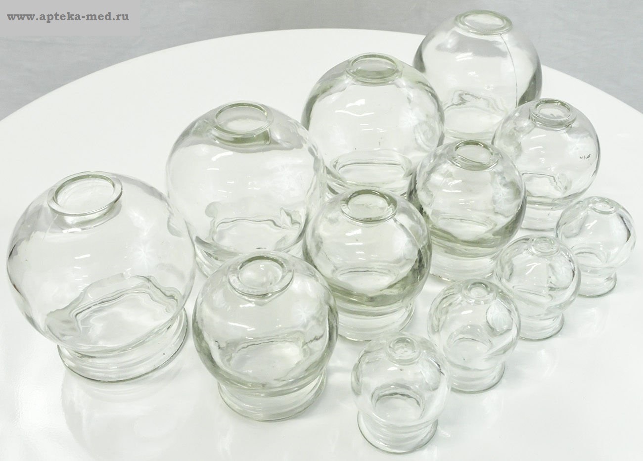 Медицинские стеклянные банки (малая) 1 штука